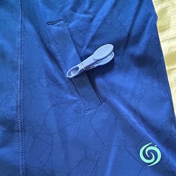 JACKET, SHORT SLEEVES, BLUE ECLIPSE, SIZE 5X, FRONT POCKETS, FRONT ZIPPER, STRET - Picture 2 of 13